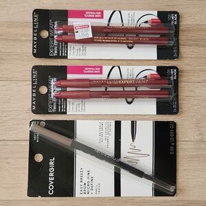 NIP Eyebrow Pencil Bundle: Maybelline & Covergirl 720 101 NWT Black Blonde Lot